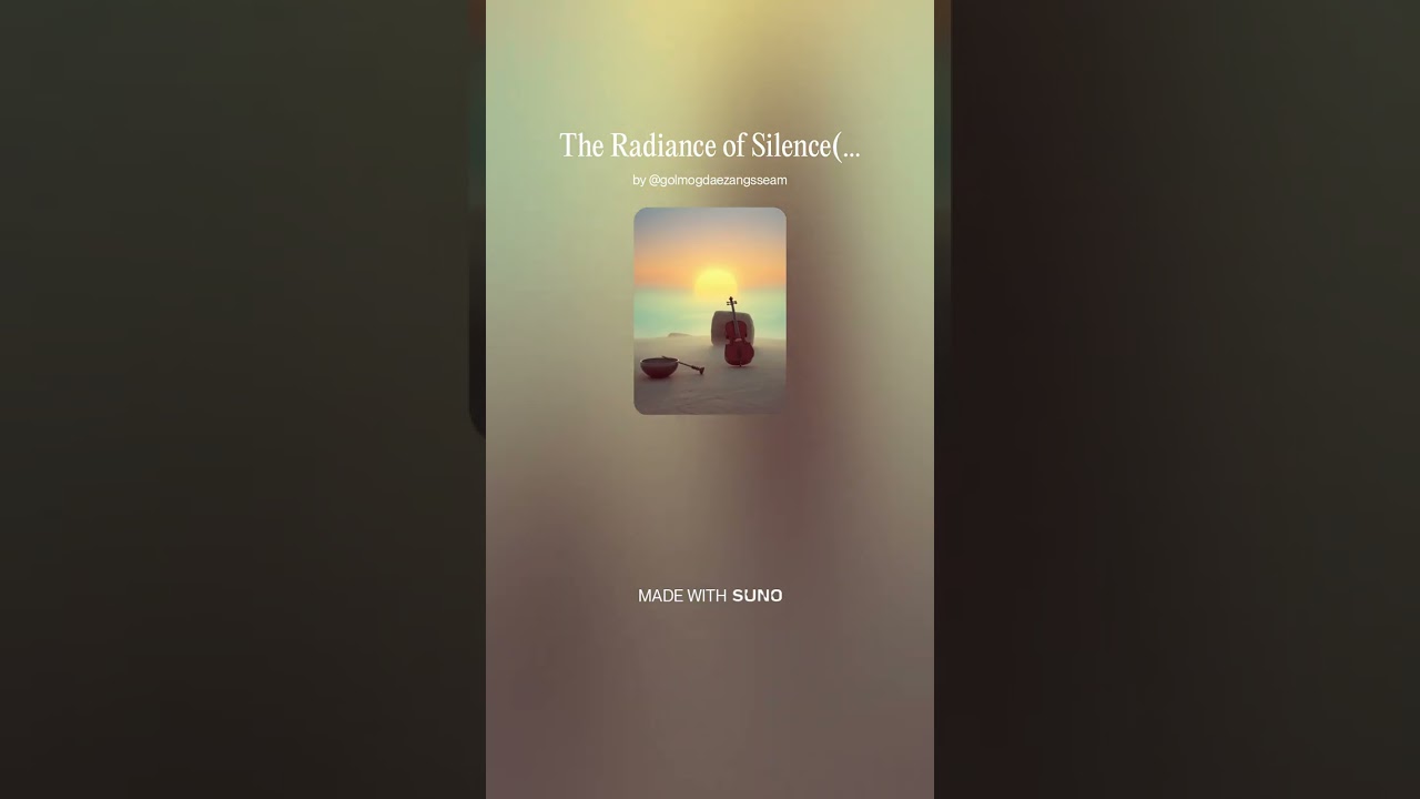 The Radiance of Silence(정적의 찬란함)
