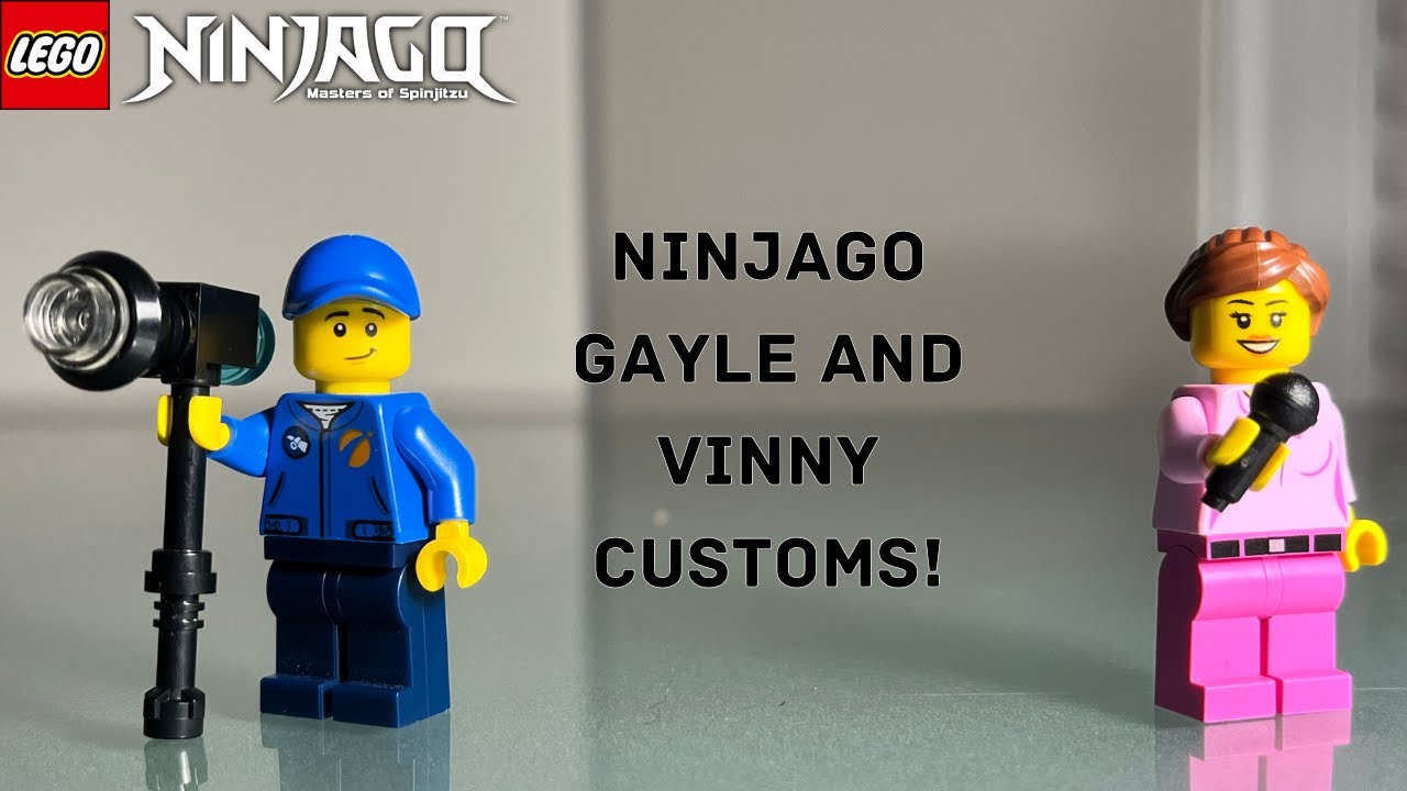 Ninjago Gayle Gossip and Vinny Figures!
