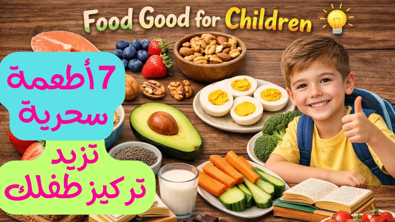 أفضل أطعمة صحية  | تقوي تركيز الأطفال في المدرسة | مثبتة طبياً