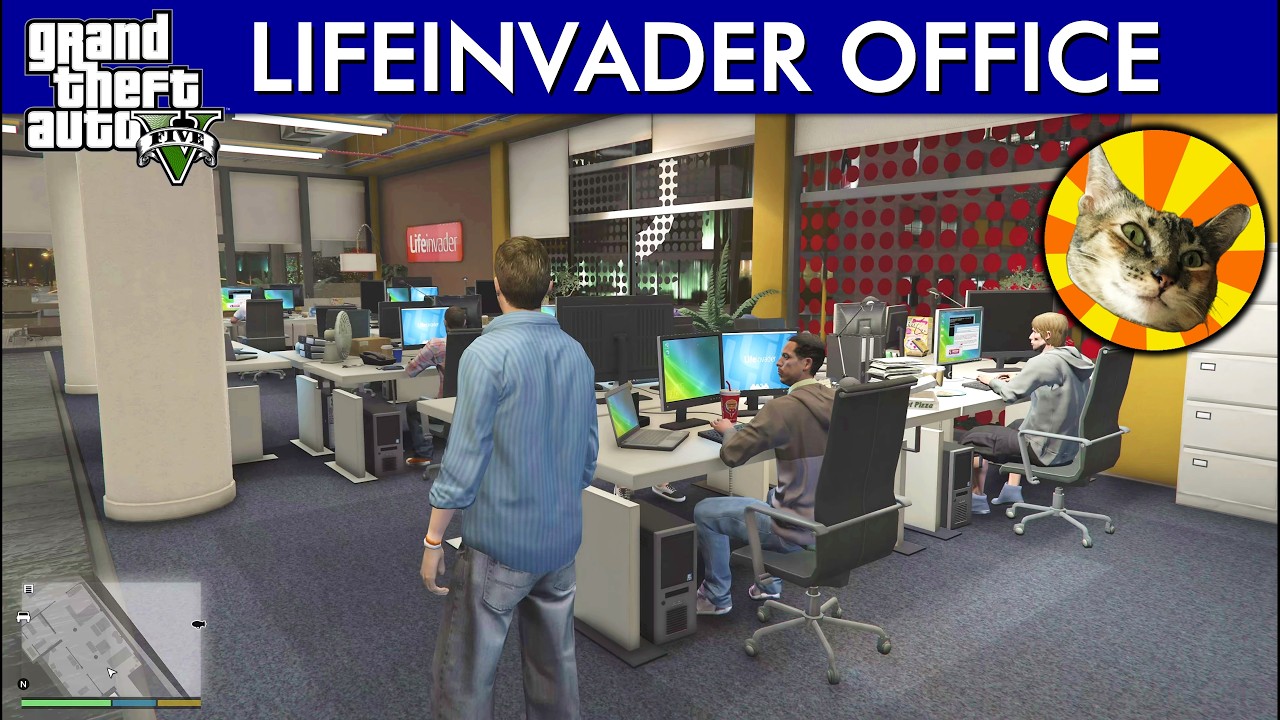 Lifeinvader Office at night | GTA V | The Game Tourist