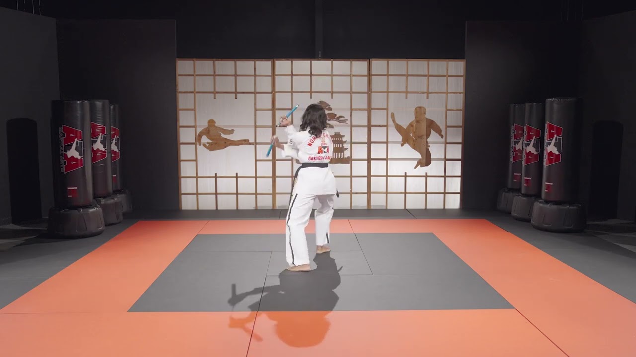 Black Belt Single Ssahng Jeol Bong Form - Full | ATA Martial Arts