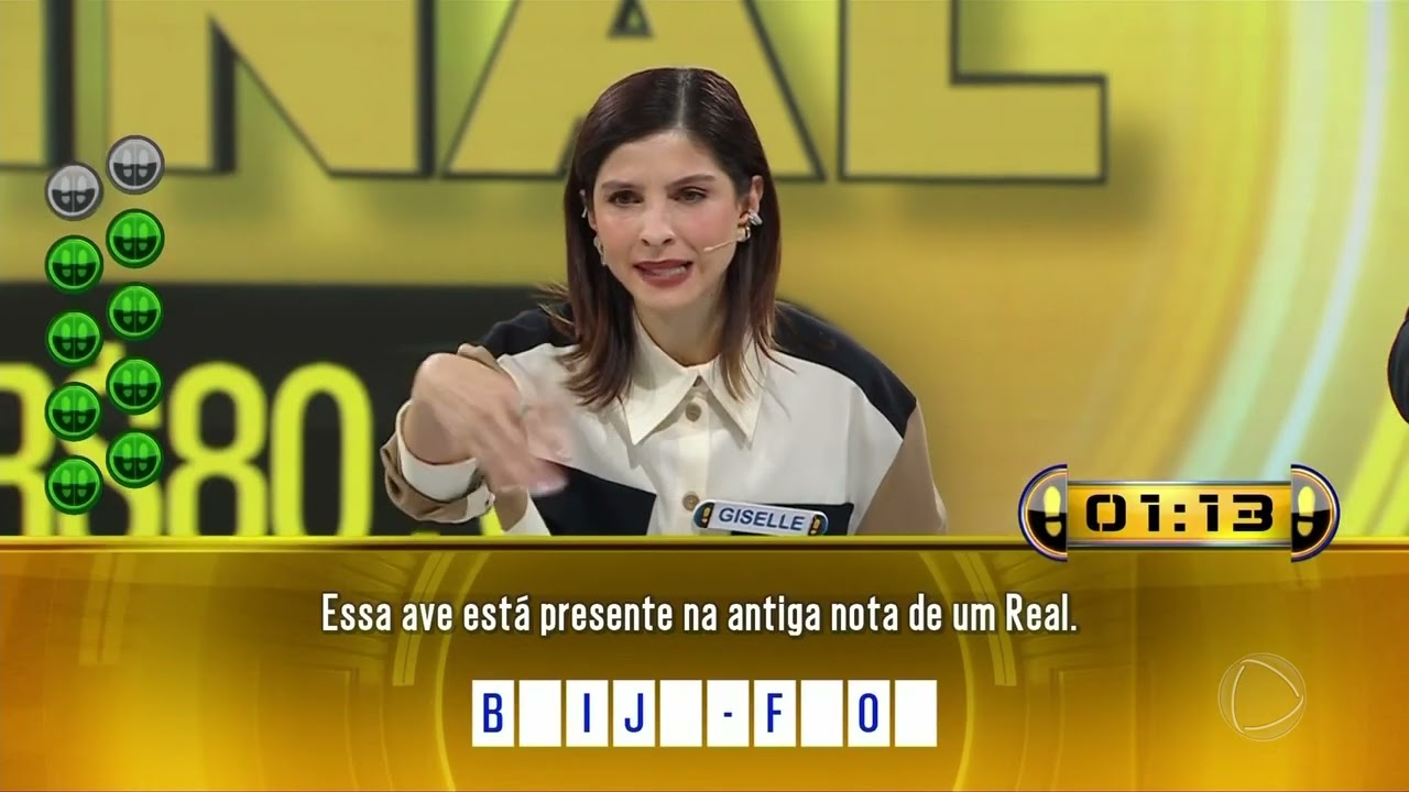 ACERTE OU CAIA: Giselle vai pro Desafio Final e leva prêmio de R$ 80 mil