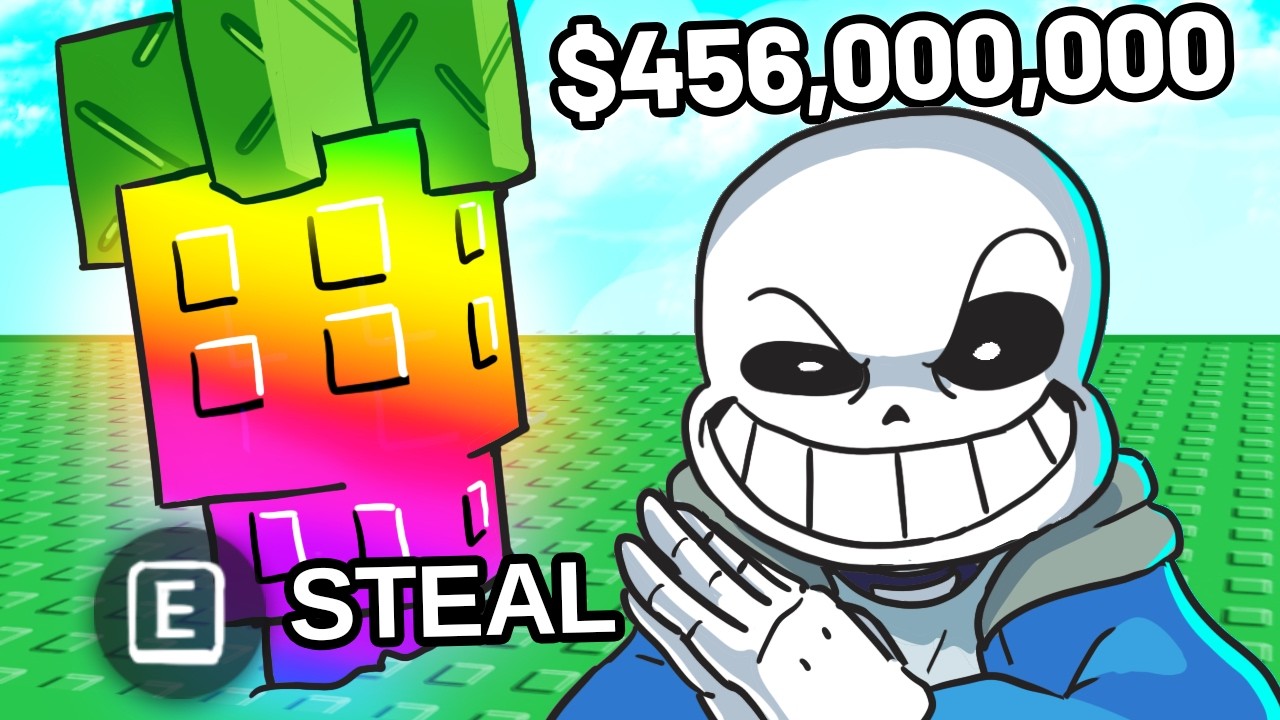 If SANS played ROBLOX GROW A GARDEN (Animation)