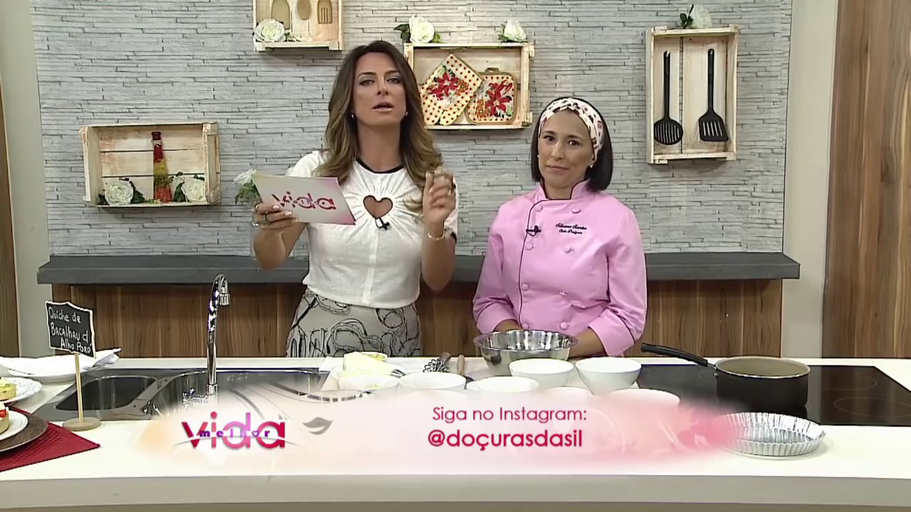 Quiche de bacalhau com alho poró!