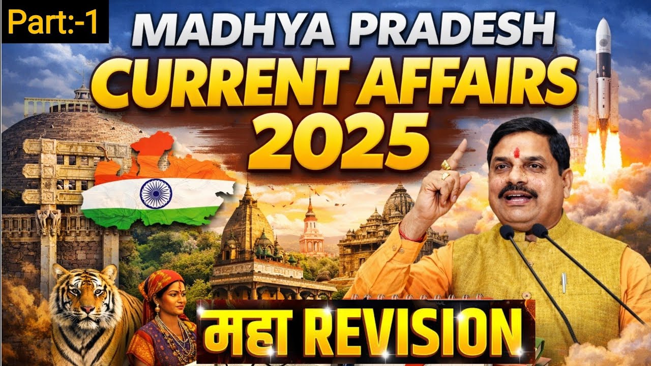 Madhya Pradesh current affairs 2025 Maha Revision Part 1 Madhya Pradesh Current Affairs 2025