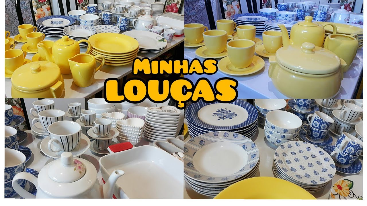 TOUR COMPLETO PELAS MINHAS LOUÇAS // MINHA COLEÇÃO DE LOUÇAS