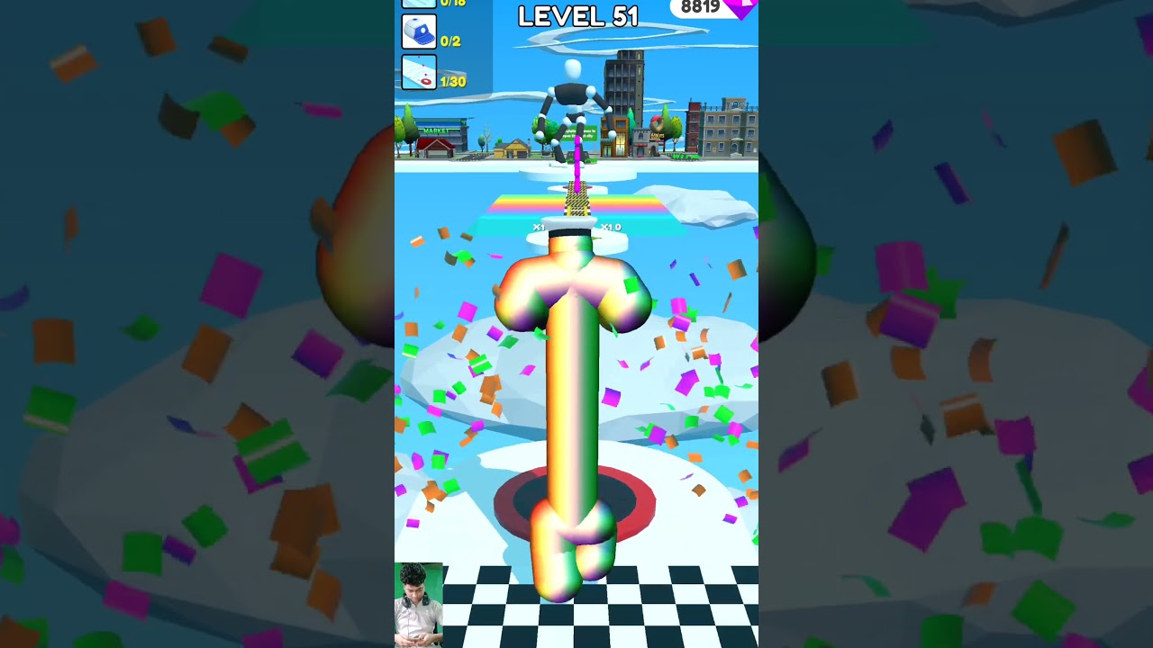 tall man Run Max level 51 #viral #asmr #satisfying #gameplay #games #satisfyingvideo #gaming