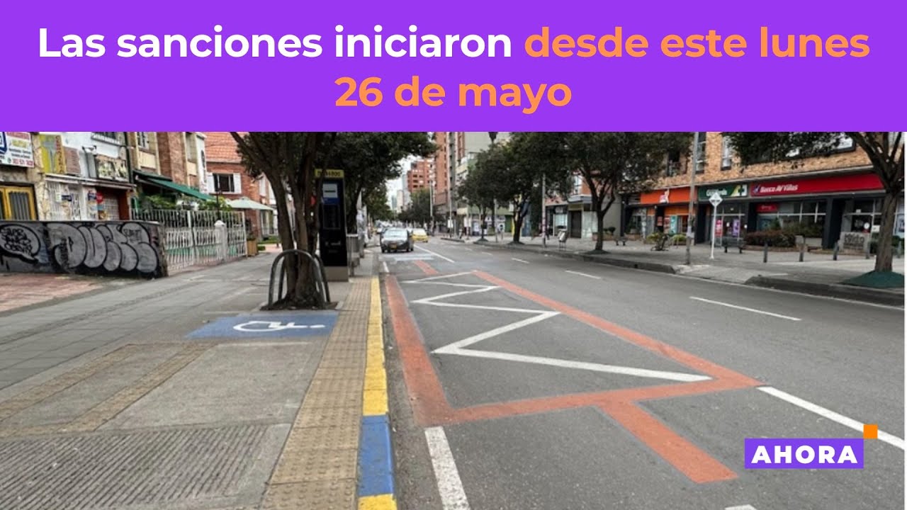 Multa por bloquear carril exclusivo en la Séptima supera los $600.000 pesos l Movilidad