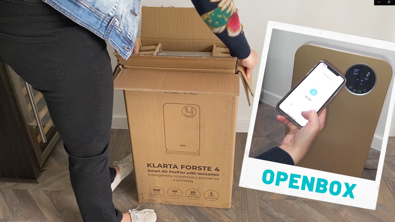 Oczyszczacz i jonizator powietrza Klarta Forste 4 || UNBOXING