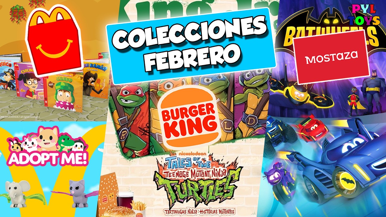 TODAS las COLECCIONES de McDonalds, Burger King y Mostaza en Febrero 2026