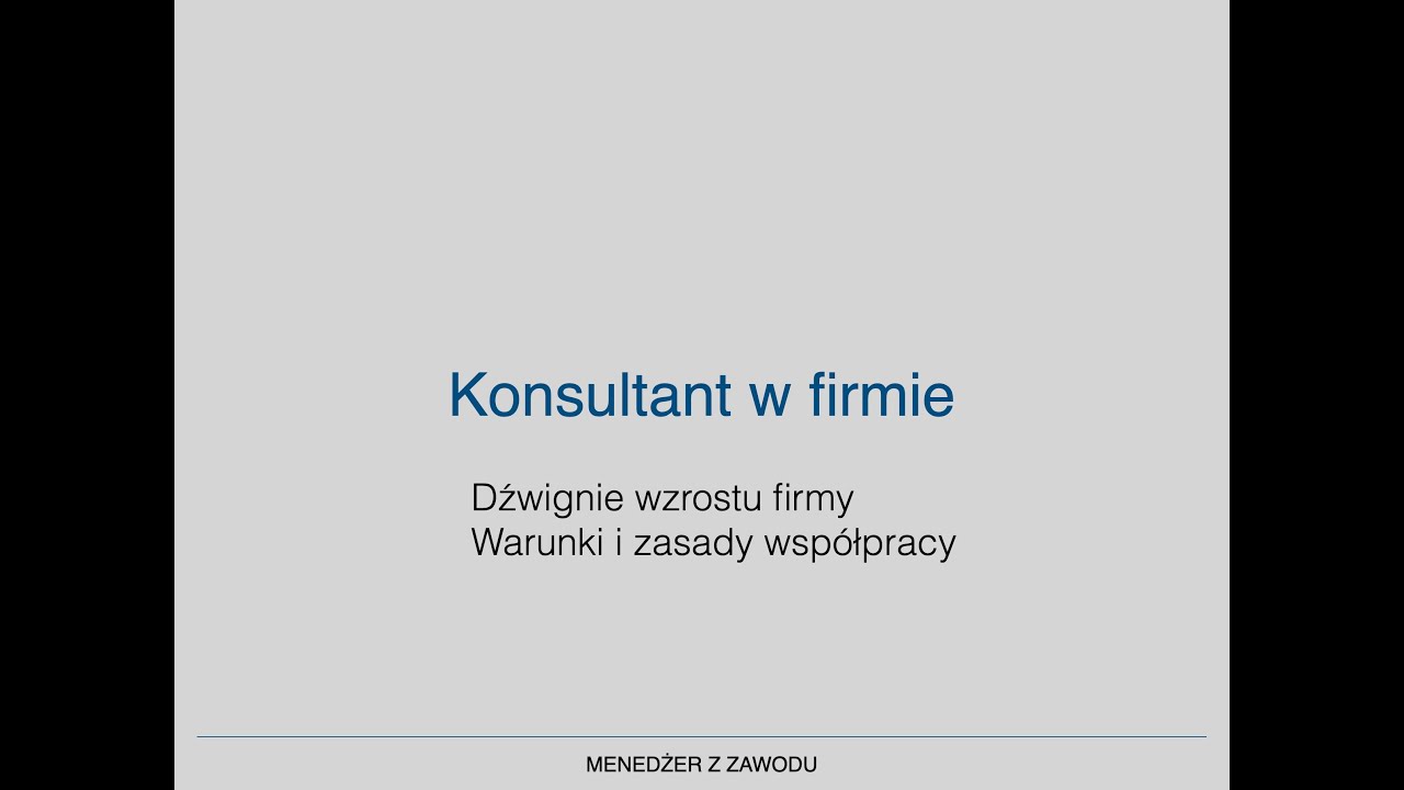 33 Konsultant w firmie