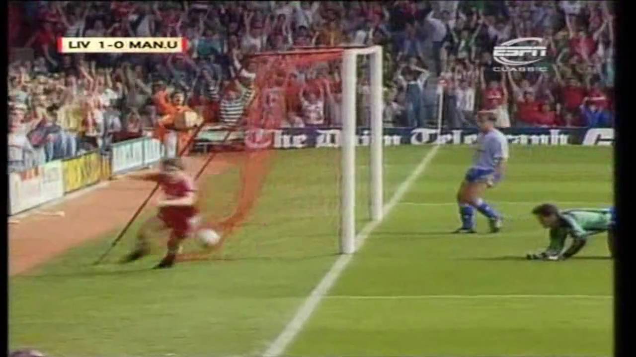 Liverpool 4-0 Manchester United 1990-91 (Beardsley hat-trick)