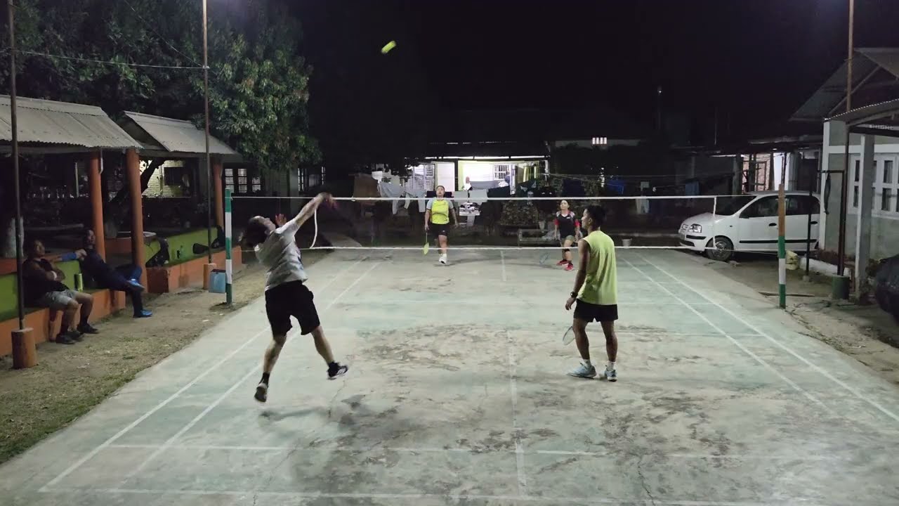 Day 33 of 2026 (Match 3) Miss Dli & Miss Remremi VS Miss Eni & Sir Tea [Badminton Match]
