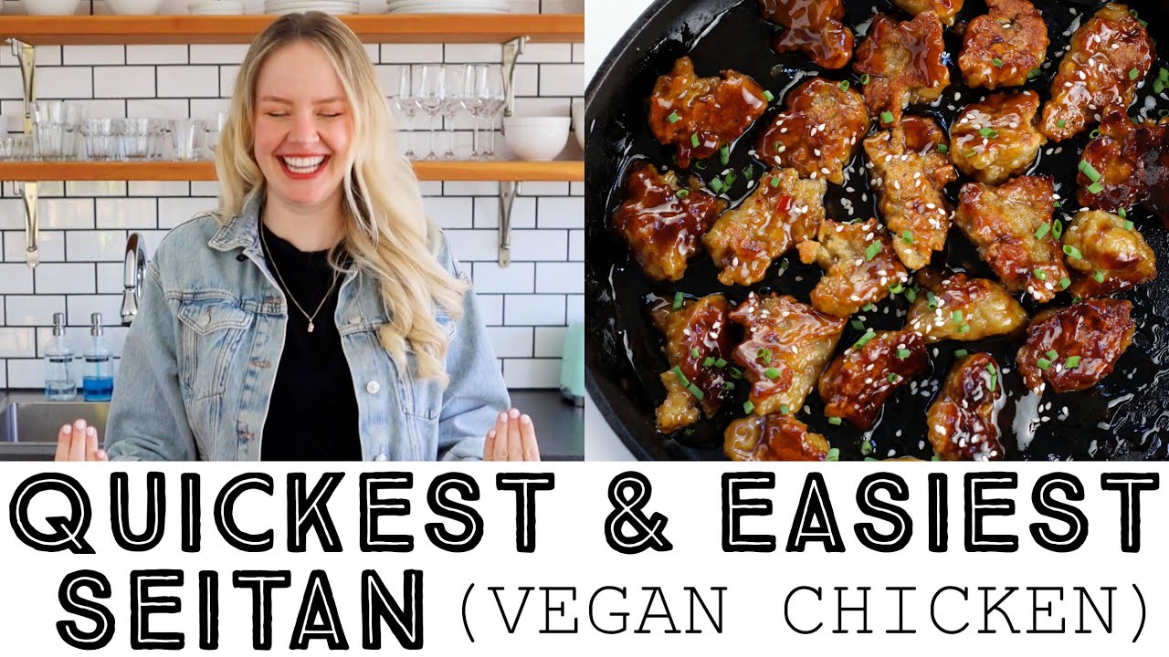 Quickest & Easiest Seitan Recipe (Vegan Chicken)