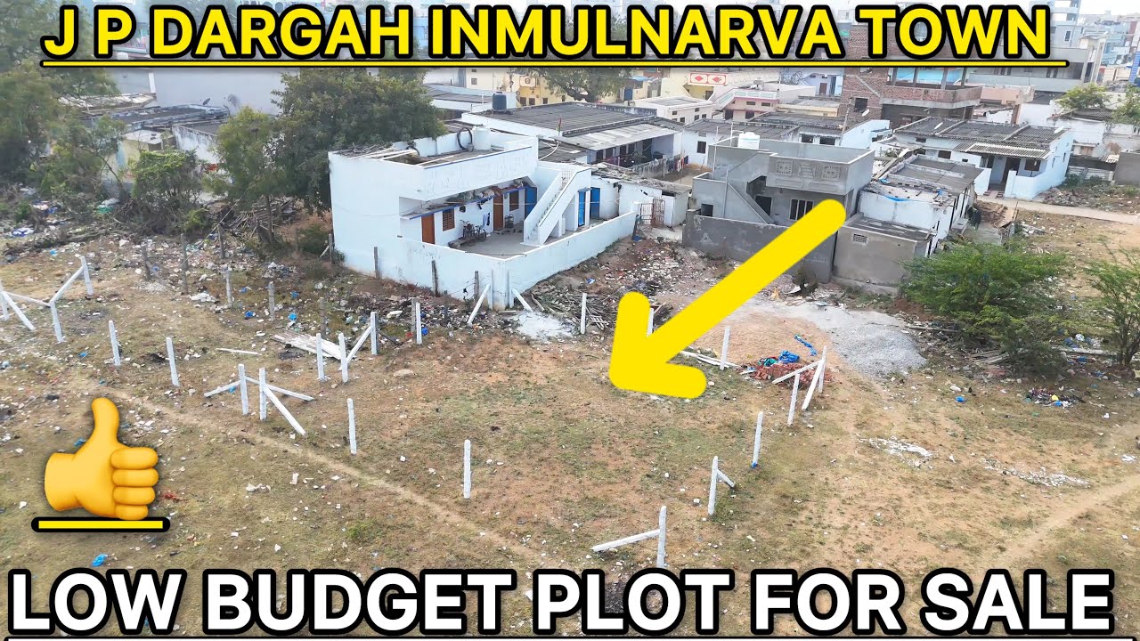 195 SQYARDS REGISTERED PLOT FOR SALE  INMULNARVA TOWN J P DARGAH PLOT 