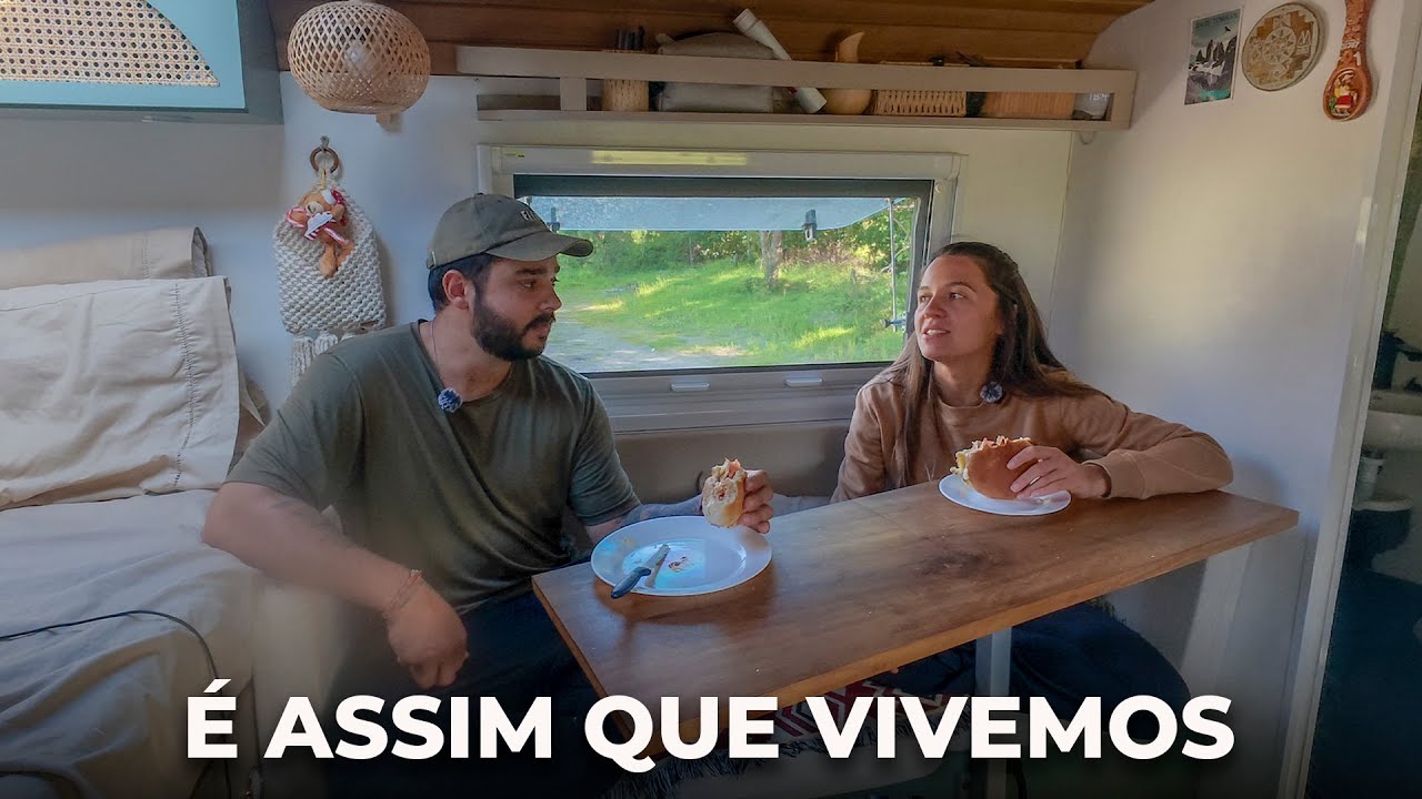 Nossa ROTINA morando no ônibus em outro país - Ep.68