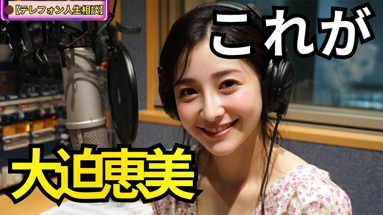 【テレフォン人生相談】なぜ大迫恵美はこう答えるのか