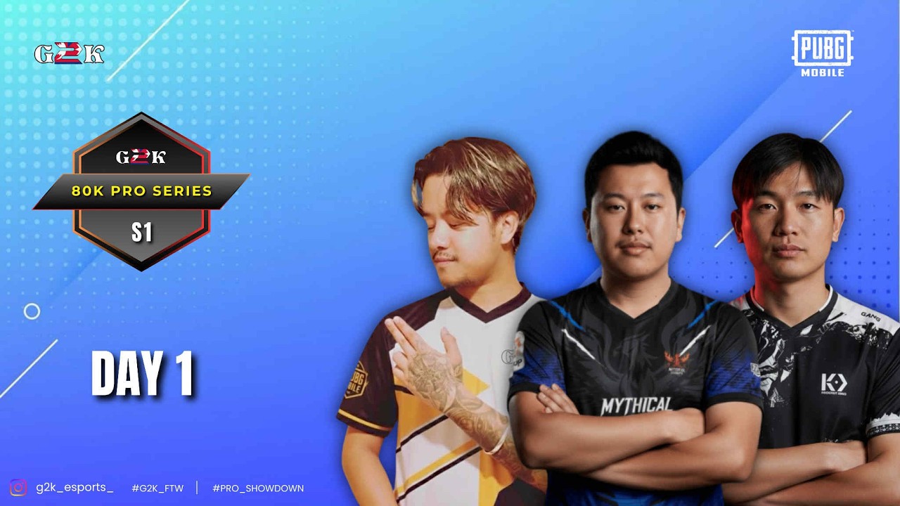 G2K 80K Pro series S1 Day 1/4  #pubgmobile #myth  #KO #LOG