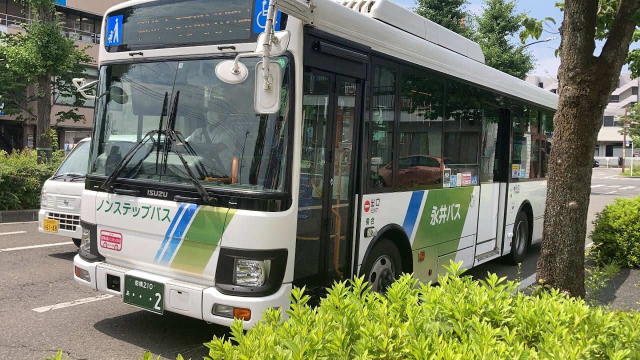 永井バス 車窓 前橋駅→玉村町役場/ 新町玉村線 前橋駅1340発