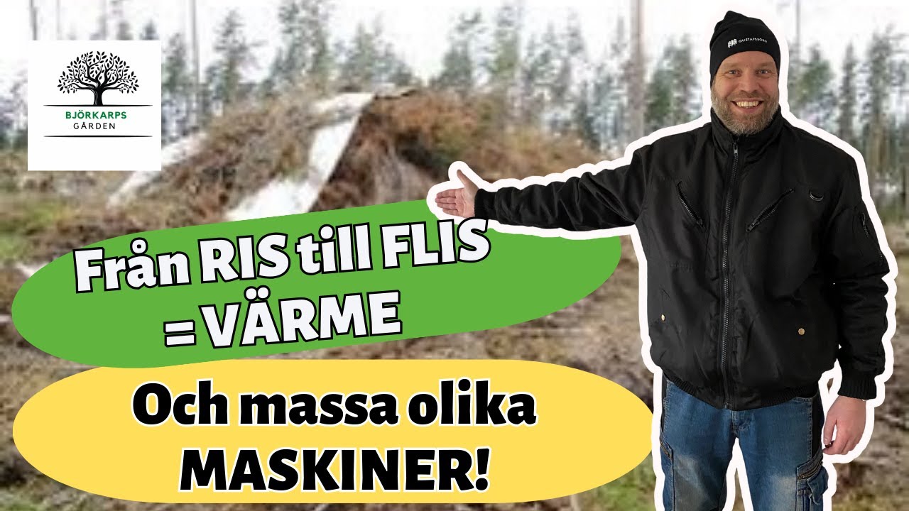 RIK av FLIS! Vad är FJÄRRVÄRME? Vilka maskiner används för att tillverka FLIS? Vi har svaret! KOLLA!