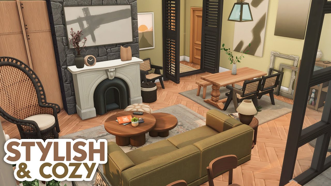 Stylish & Cozy Apartment // The Sims 4 Speed Build: Apartment Renovation