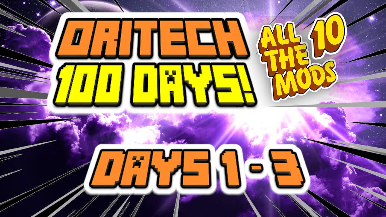 Эпизод 1 &mdash; ORITECH 100 ДНЕЙ! Создание дней 1&ndash;3! Minecraft: все моды 10! ATM10!