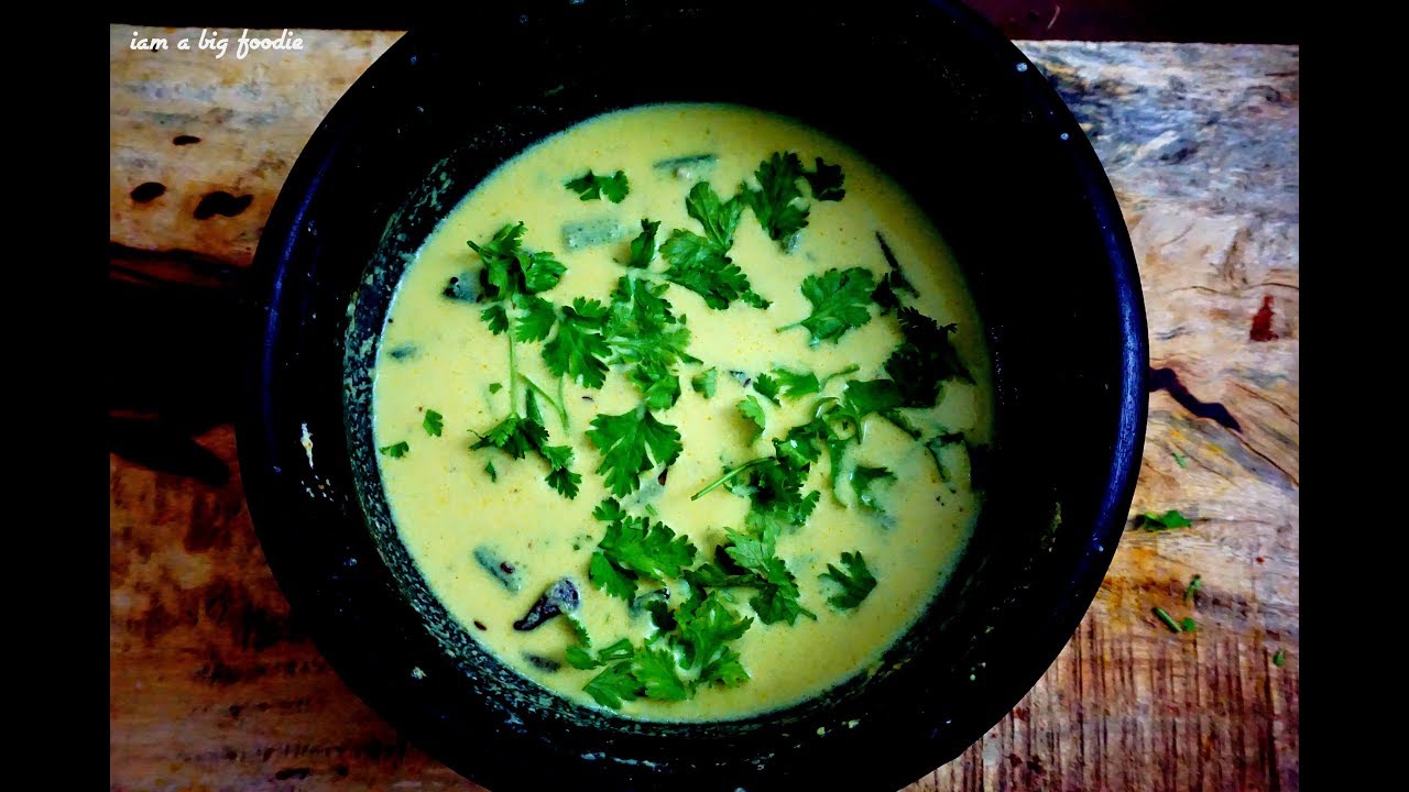ladies finger butter milk curry.!!|||| Okra butter milk curry recipe