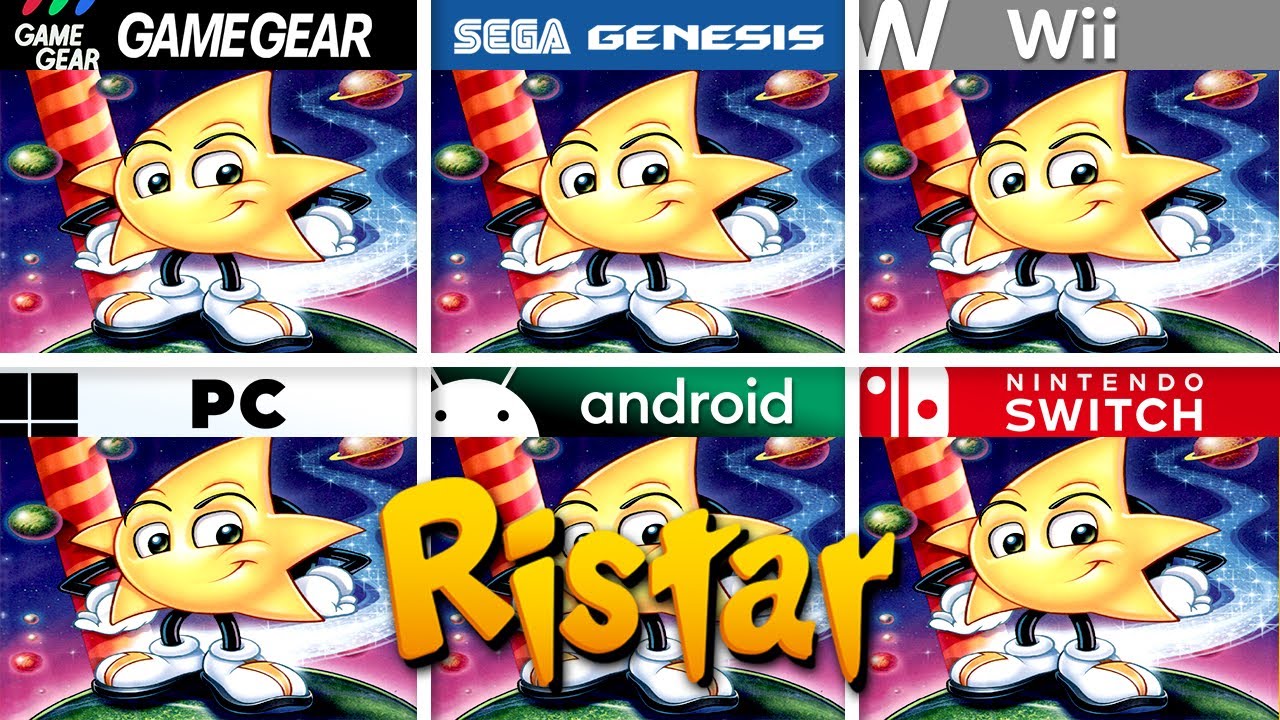 Ristar (1995) Game Gear vs Sega Genesis vs Wii vs PC vs Android vs Switch | Full Graphics Comparison