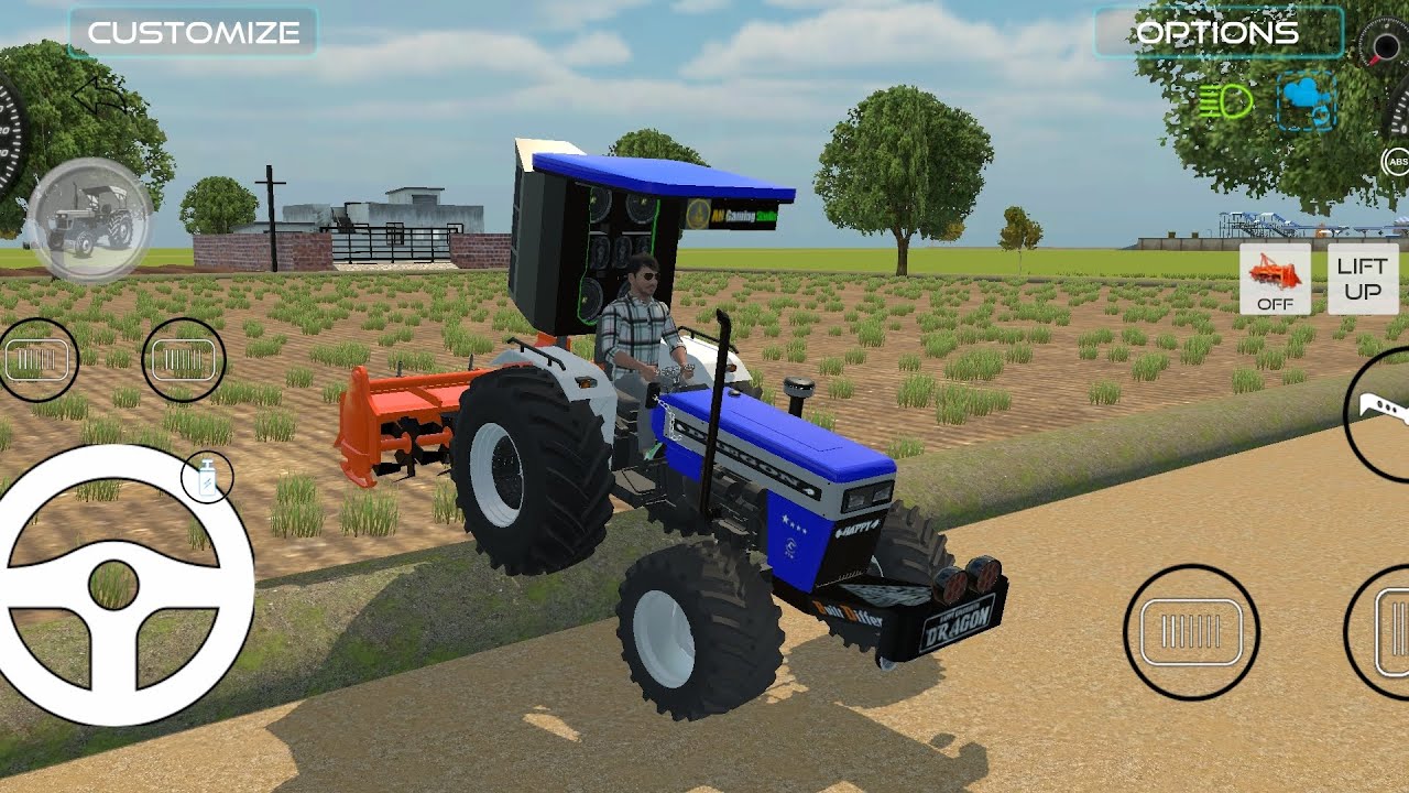 || SWARAJ 744 AND ROTAVETAR AND SIMULATOR FARMING GAME 
