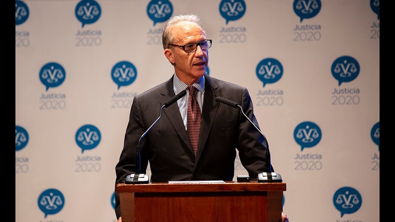 El presidente de la Corte Suprema participó de la presentación de los resultados de Justicia 2020
