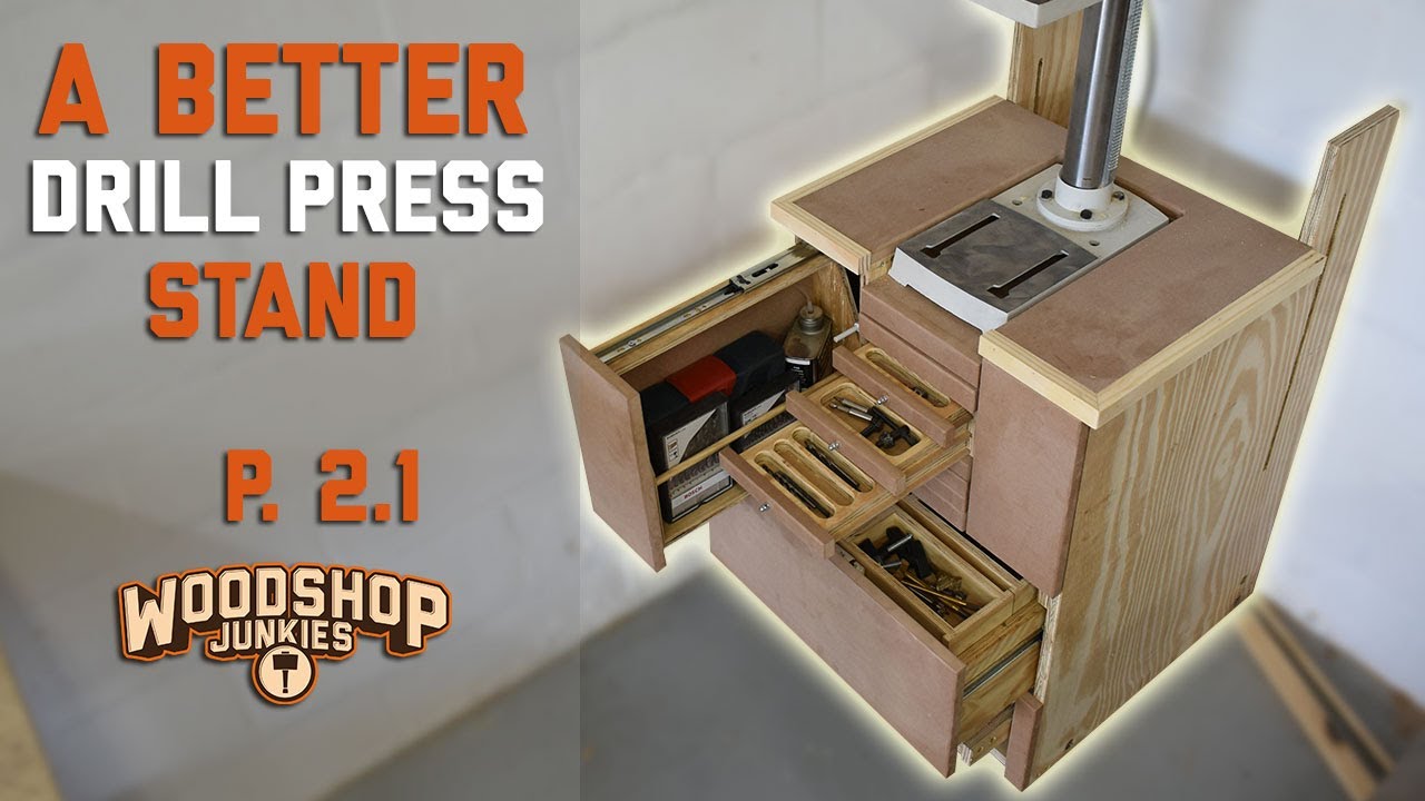 Maximizing Drill Press Storage - Building A Better Drill Press Stand