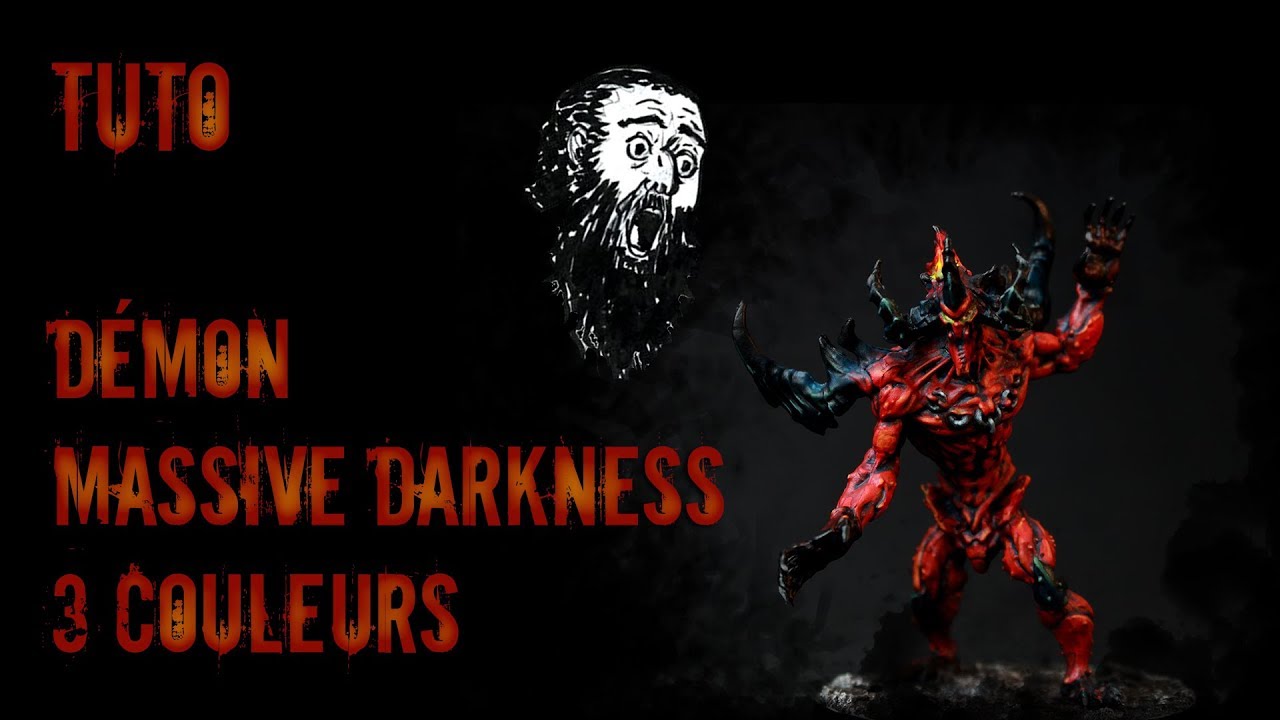 Tuto Figurine - Demon Massive Darkness - Défi 3 couleurs