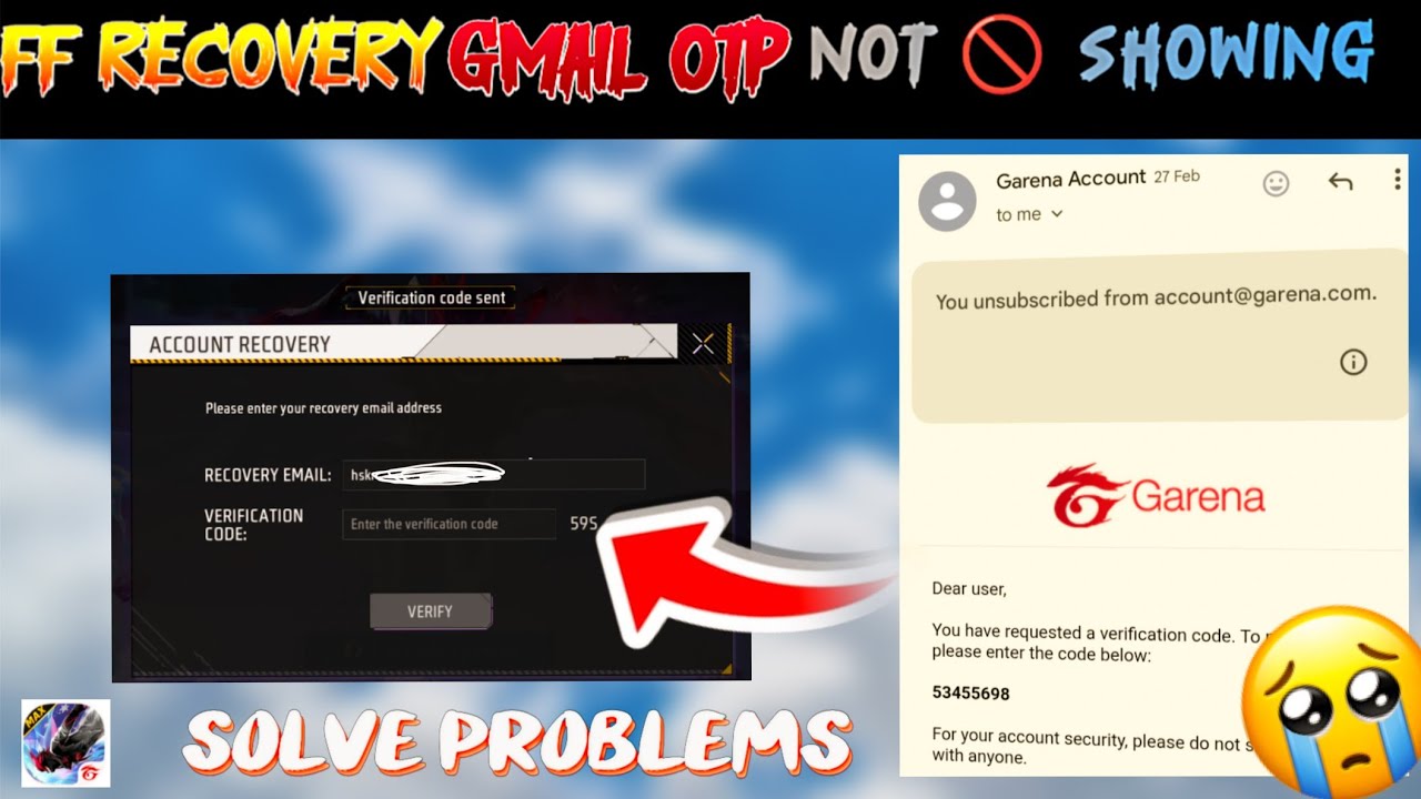 Free Fire Otp Not Received on Gmail | Free Fire Bind Email Otp Nahin Aa Raha hai | eSports Marwadi 🤯
