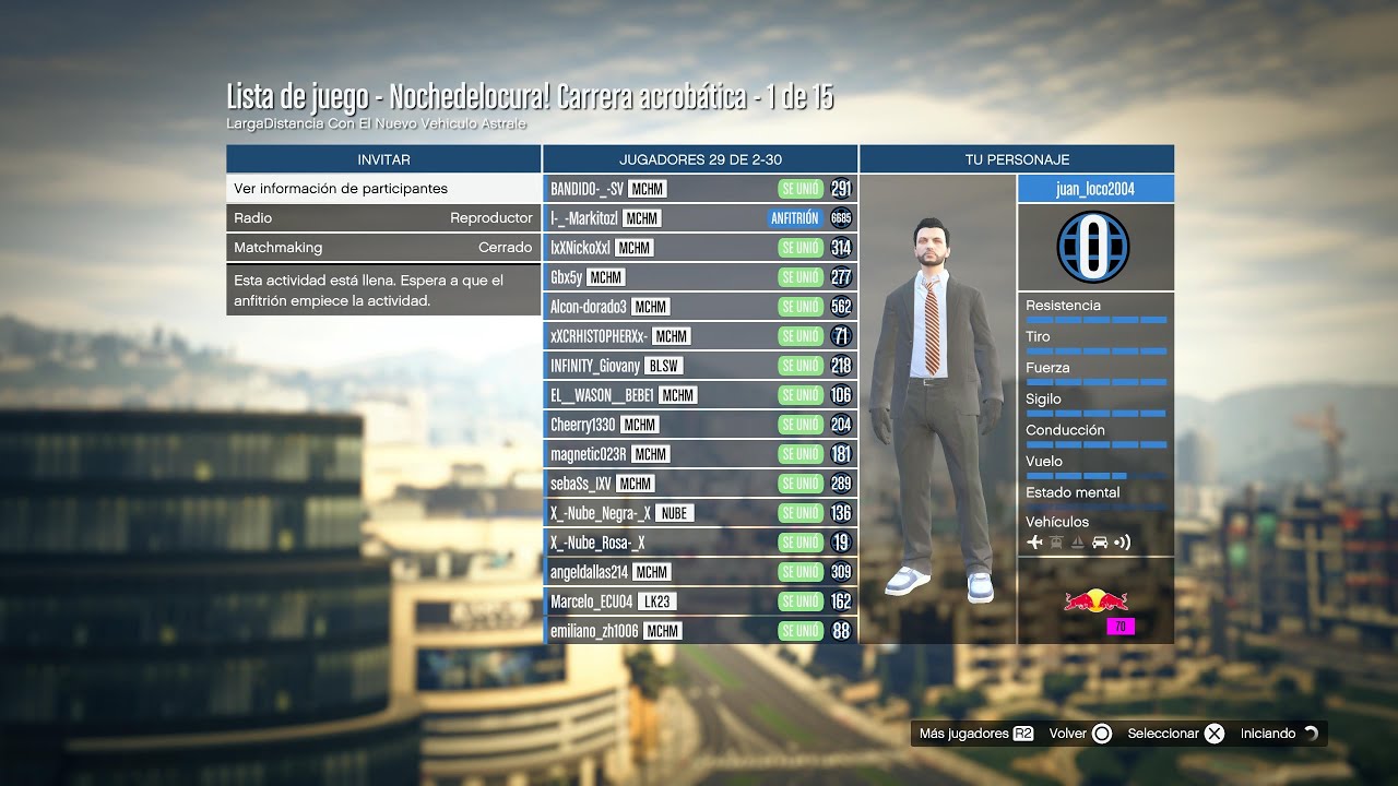 LISTA DE ACTIVIDADES GTA 🥳