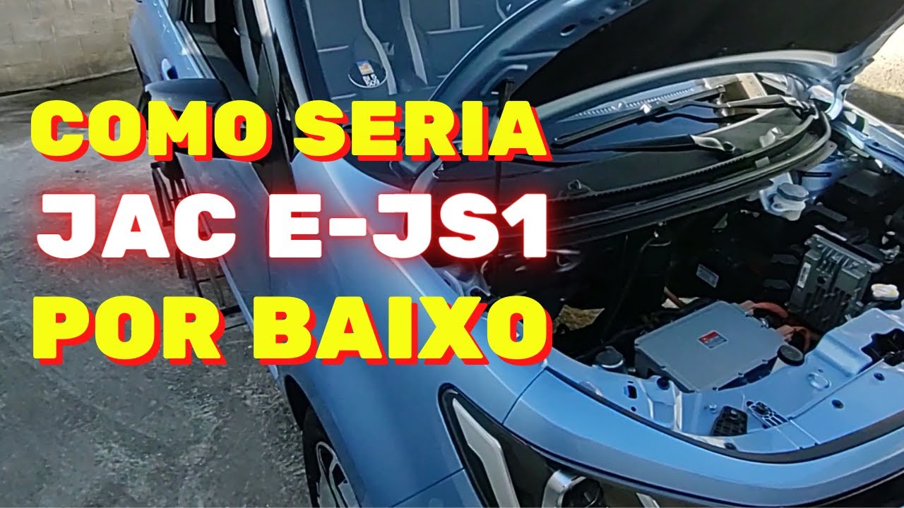 JAC E-JS1 - VOC&Ecirc; J&Aacute; VIU COMO &Eacute; POR BAIXO DE UM CARRO EL&Eacute;TRICO?