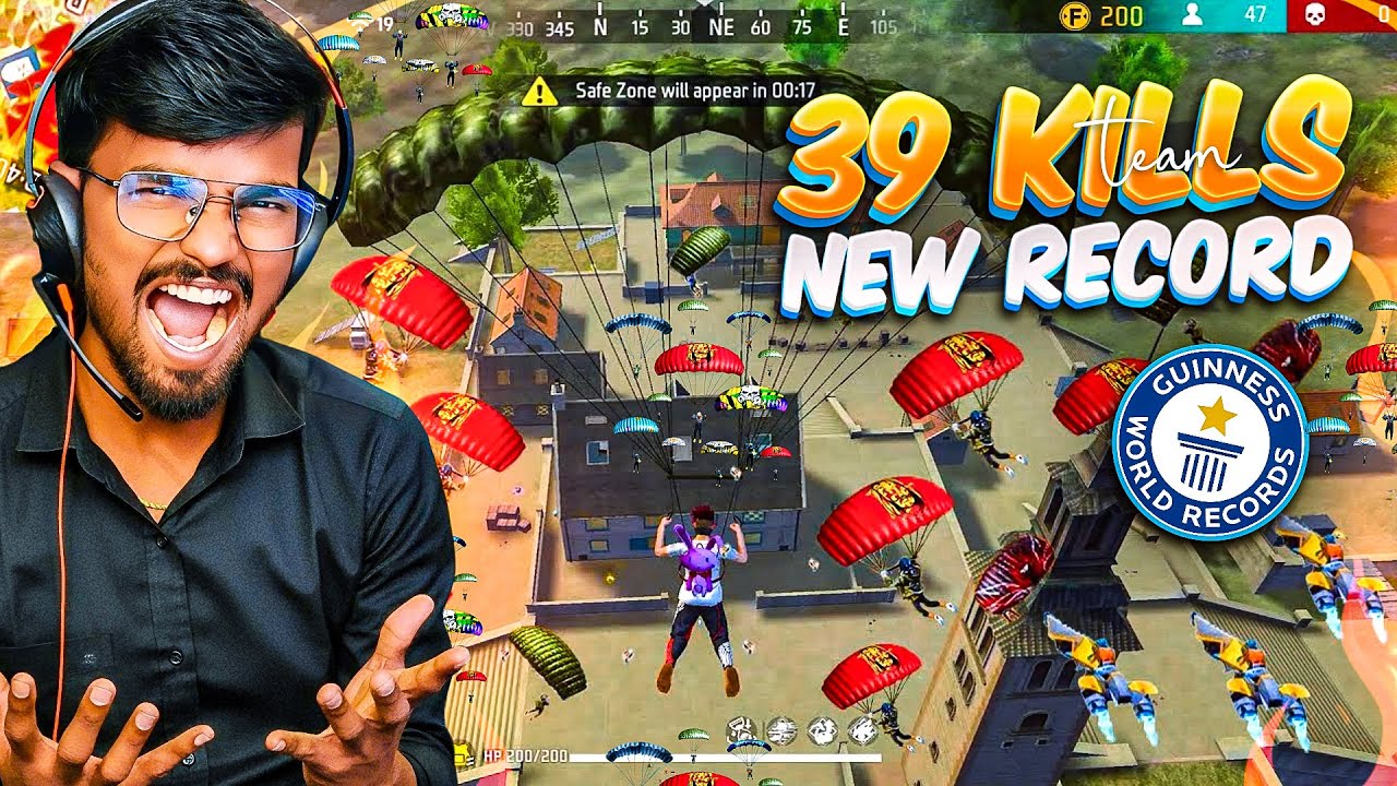 🥳சிறப்பான சம்பவம்🥳 ||🔥💯NEW RECORD 39 KILLS IN BR RANKED FREE FIRE TAMIL || GAMING TAMIZHAN