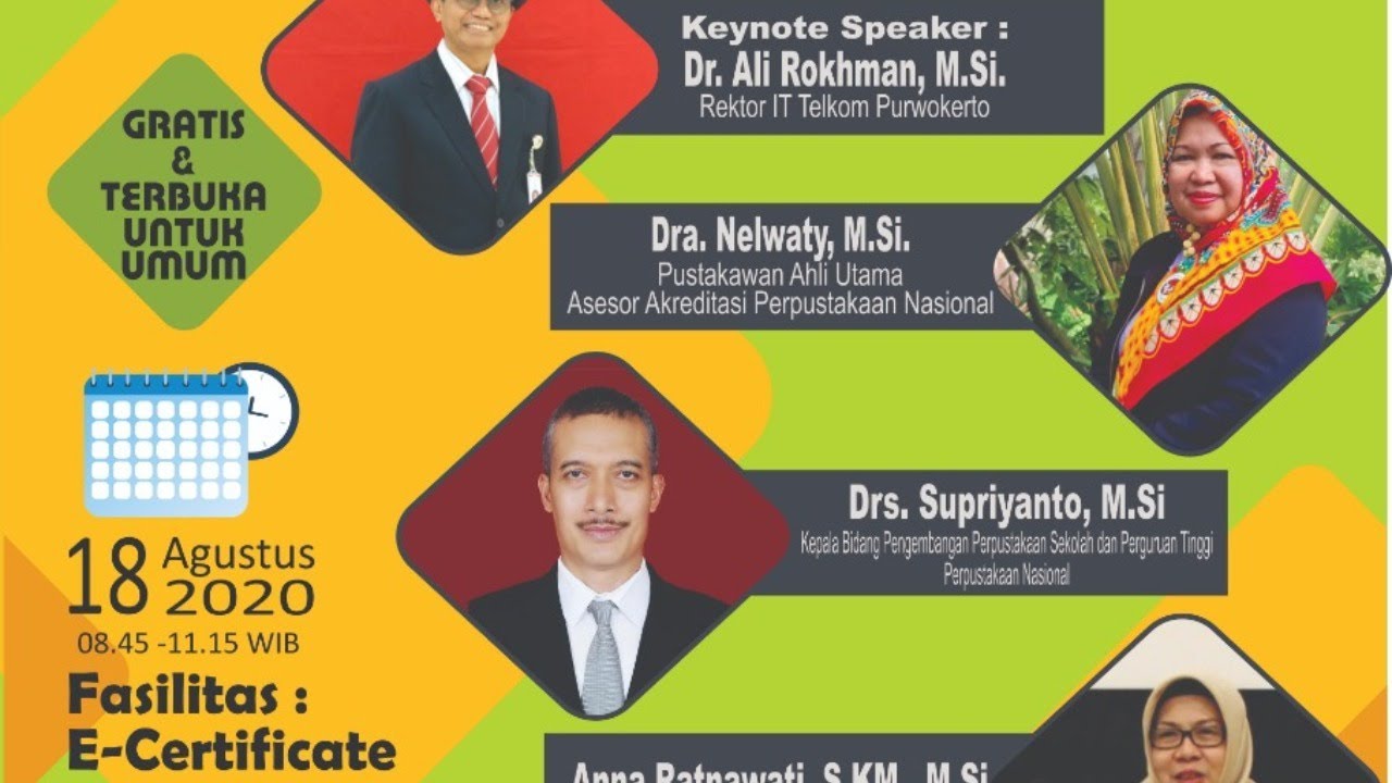 WEBINAR NASIONAL NGOBROL AKREDITASI PERPUSTAKAAN ONLINE