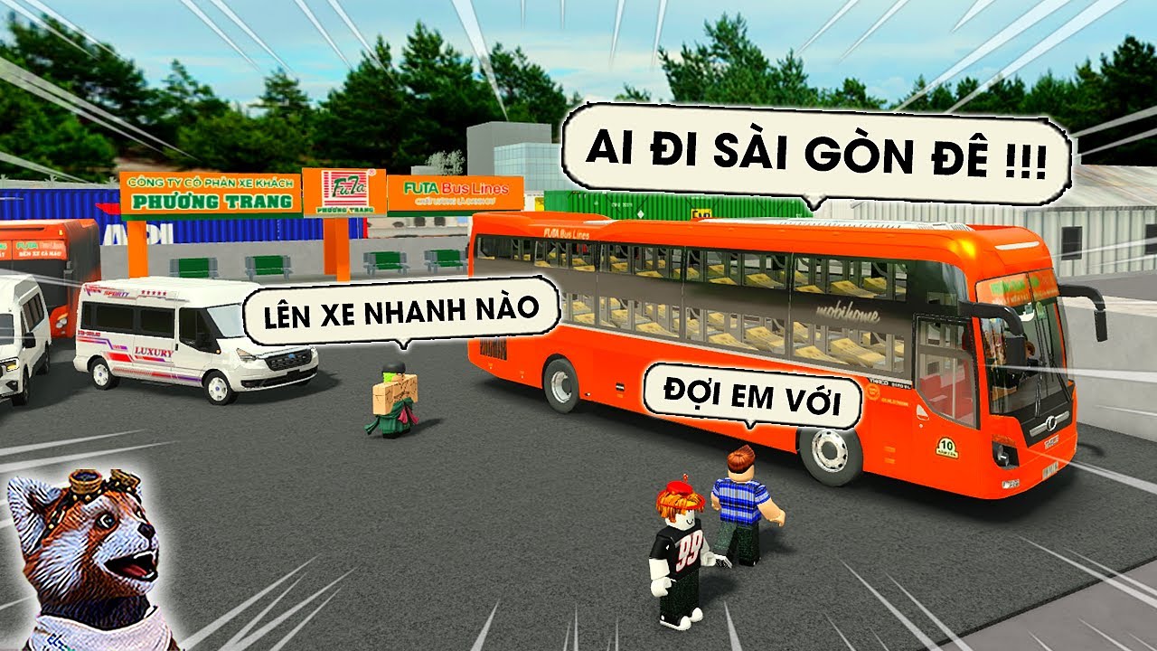 MỘT NGÀY LÀM TÀI XẾ NHÀ XE PHƯƠNG TRANG CHỞ KHÁCH ĐI LIÊN TỈNH HÀI NHẤT ROBLOX VIỆT NAM