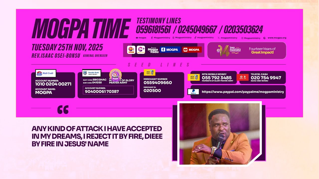 I REJECT EVERY DREAM ATTACK || MOGPA TIME WITH REV O B || 25 - 11 - 2025