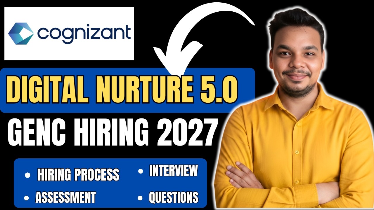Cognizant Digital Nurture 5.0 | Cognizant Hiring 2027 | GenC , GenC Next | Complete Process