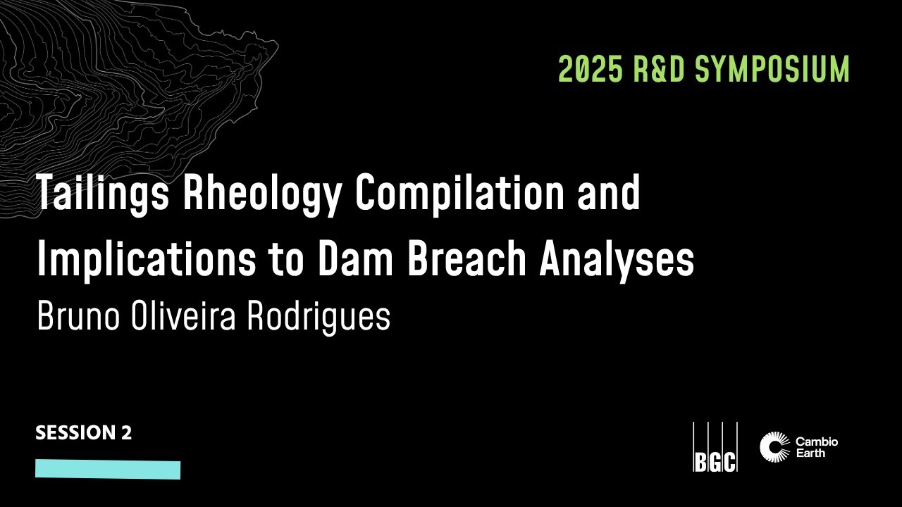 Tailings Rheology Compilation and Implications to Dam Breach Analyses by Bruno Oliveira Rodrigues