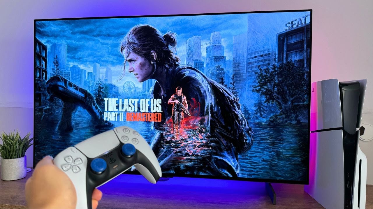 LG OLED C4 + The Last Of Us Part 2 Remastered PS5 Slim Gameplay 4K 60 Fps HDR | Best Oled Gaming TV