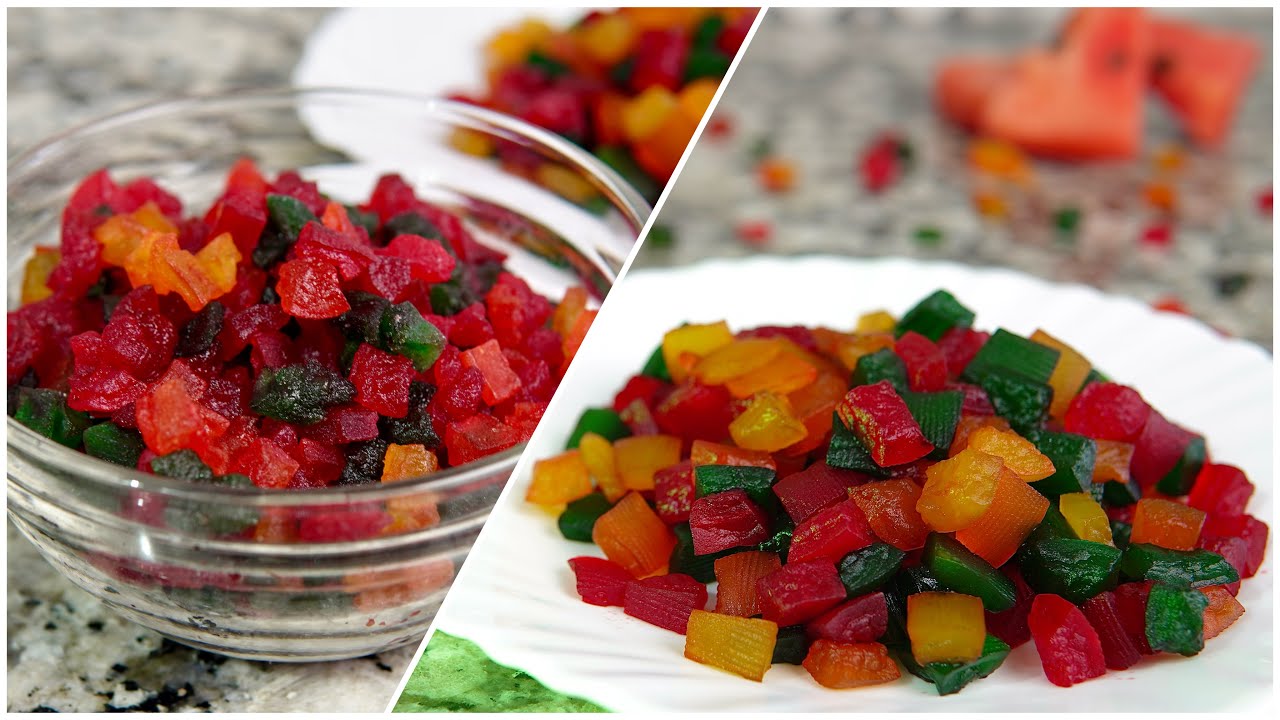 Haz tus propias FRUTAS CONFITADAS caseras | &iexcl;Con SANDIA!