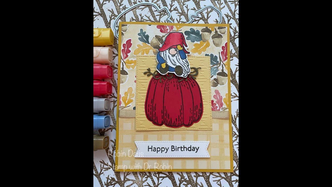 Kindest Gnomes meet Hello Harvest on an adorable birthday card.