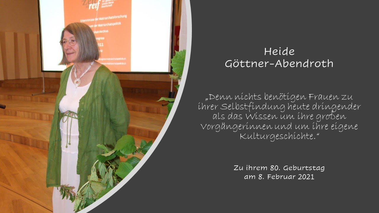 Zum 80. Geburtstag von Heide Göttner-Abendroth | Wildmohnfrau