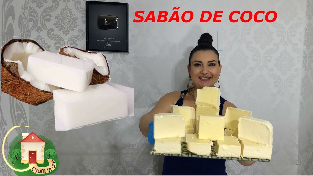 SABÃO CASEIRO MUITO FÁCIL DE COCO-Culinária em Casa