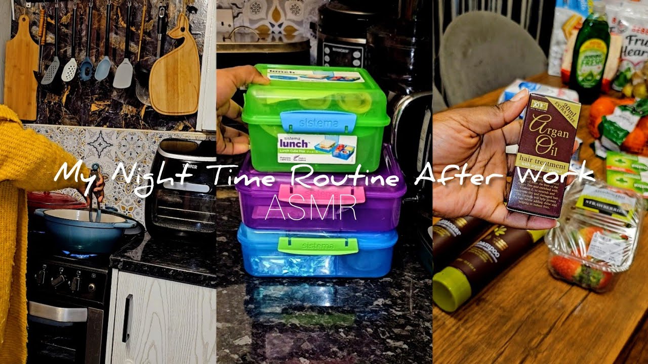 Ma Routine du soir Apres le Travail : Shopping, cooking, cleaning & lunchboxes.