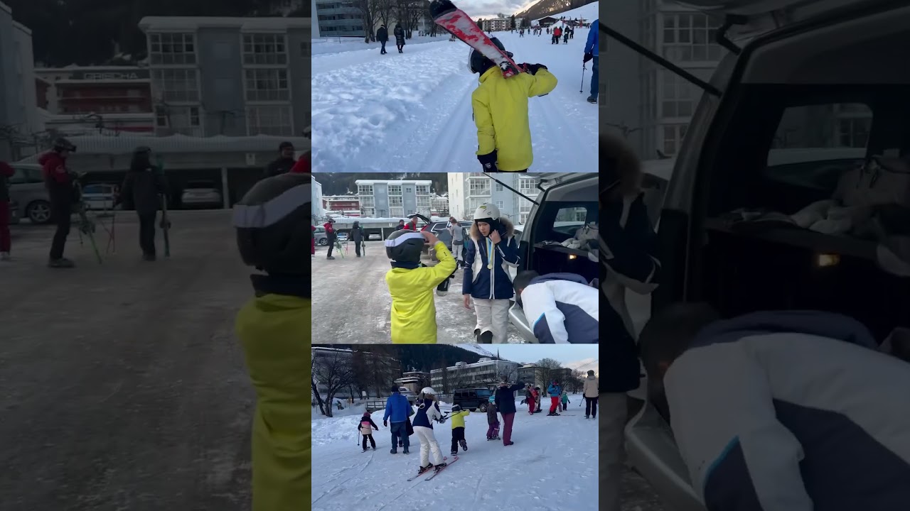 🤍 #switzerland #davos2023 #skischool #aomphiyadaandfamily