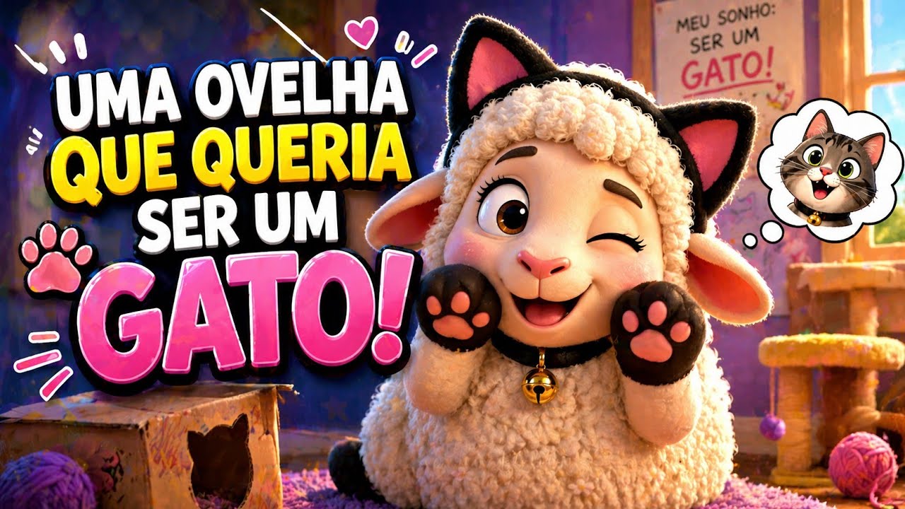 A OVELHA QUE QUERIA SER UM GATO- Hist&oacute;ria |#historiainfantilparadormir  #livrosinfantis#historia