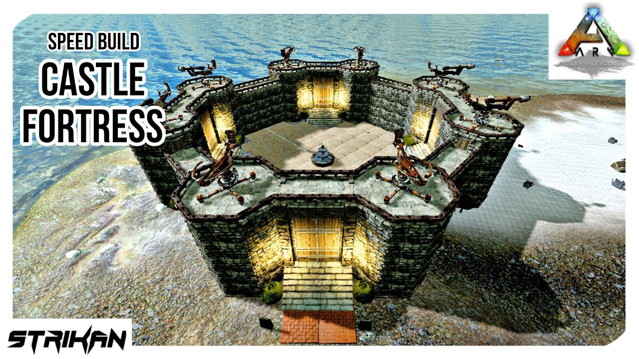 Castle Fortress in ARK Mobile | Speed Build | Ark builds | EP04 | ARK: Survival Evolved Mobile
